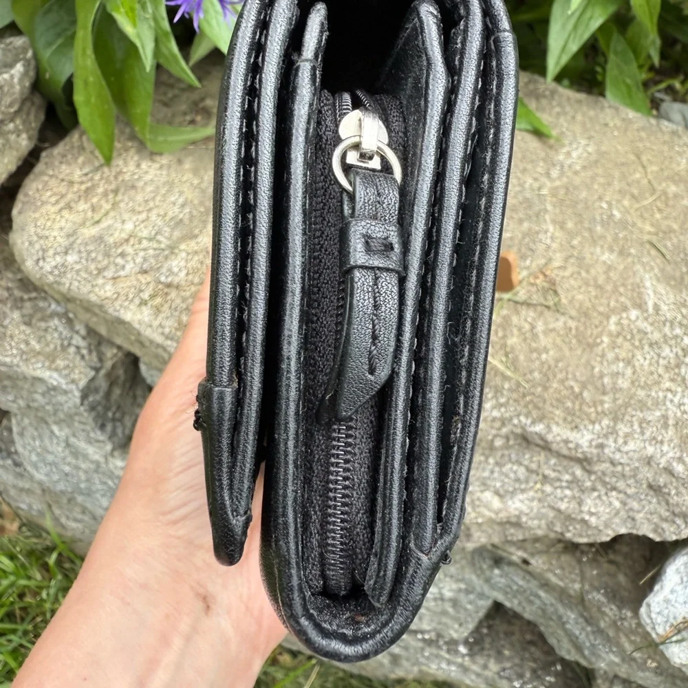 Coach Black LeatherBifold Wallet - Picture 6 of 12